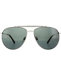 Lacoste - Aviator Gunmetal Grey Dark Grey Polarized L177sp Sunglasses - Lyst