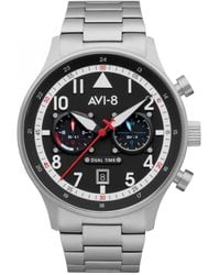 AVI-8 - Stainless Steel Classic Analogue Quartz Watch - Av-4088-11 - Lyst