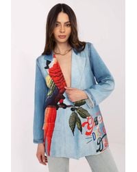 Love Lace - Printed Lightweight Casual Blazer - Lyst