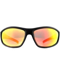 Montana - Wrap Black Rubber Smoke Polarized Sunglasses - Lyst