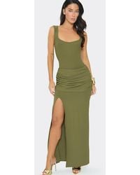EGO - Sleeveless Drape Maxi Dress - Lyst