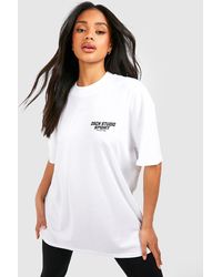 Boohoo - Dsgn Studio Sport Collection Slogan Oversized T-shirt - Lyst