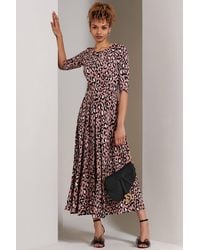 Jolie Moi - Dorothy 3/4 Sleeve Maxi Dress - Lyst