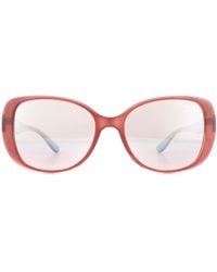 Guess - Square Pink Pink Brown Gradient Sunglasses - Lyst