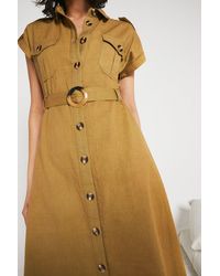 Warehouse - Utility Dress With Belt - Lyst