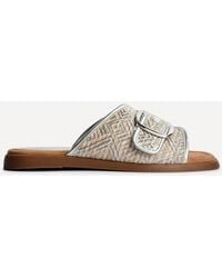 Linzi - Zuma Woven Flat Slider Sandal - Lyst