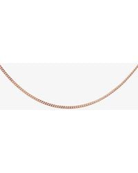 T.H.Baker - Sterling Plated 20 Inch Flat Curb Chain Cu2Dc035/0.50 - Lyst