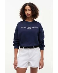 Tommy Hilfiger - Corp Logo Modern Sweatshirt Dark Night - Lyst