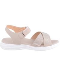 Absolute Footwear - Sequin Diamante Touch & Close Summer Holiday Evening Sandals - Lyst