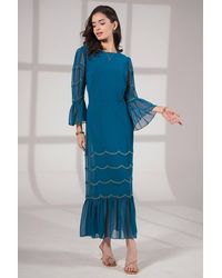 Rose & Nancy - Georgie--Scallop-Bead-Midi-Dress - Lyst