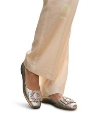 IKRUSH - Sophie Rhinestone Circle Buckle Ballet Flats W/ Square Toe - Lyst