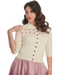 Banned Retro - Rose Cardigan-Offwhite - Lyst