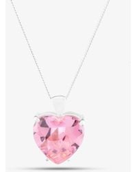 T.H.Baker - Sterling 15Mm Crystal Heart Pendant 8.62.5642 - Lyst