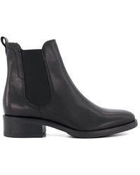 Dune - 'panoramic' Leather Chelsea Boots - Lyst