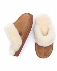 Moshulu - 'Tiree' Sheepskin Mule Slippers - Lyst