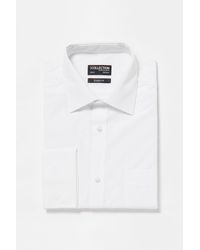 DEBENHAMS - White Long Sleeve Classic Fit Shirt - Lyst