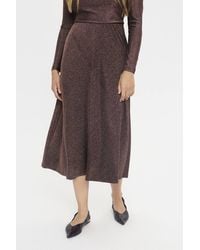 Saint Tropez - Noriasz Shimmer Midi Skirt - Lyst