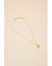 Accessorize - Gold-plated Organic Sparkle Moon Necklace - Lyst