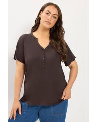Yours - Henley T-Shirt - Lyst