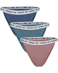 Reebok - 3 Pack Tanga Briefs Kathy - Lyst