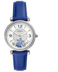Fossil - Carlie Stainless Steel Fashion Analogue Quartz Watch - Es5188 - Lyst