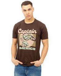 Marvel - 70's Cap Cotton T-Shirt - Lyst