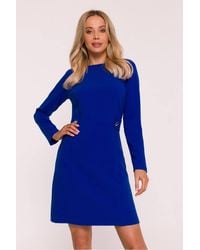 Love Lace - Viscose Long Sleeve A-Line Dress With Buttons - Lyst