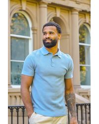 Brave Soul - Short Sleeve Knitted Polo Shirt - Lyst