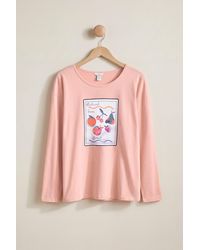 Enorsia - Crew Neck Long Sleeve T-Shirt - Lyst