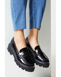 Faith - : Noa High Shine Chunky Penny Loafers - Lyst