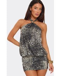 EGO - Blouson Style Sleeveless Mini Dress - Lyst