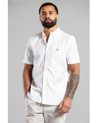 French Connection - Cotton Short Sleeve Oxford Shirt - Lyst