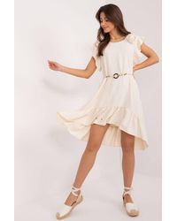 Love Lace - Everyday Flared Summer Dress With Tie Belt - Lyst