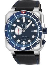Gv2 - Xo Submarine, Ss/ Bezel/Dial, Handmade Italian Leather Strap - Lyst