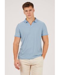 Brave Soul - Trophy Neck Jacquard Polo Shirt - Lyst