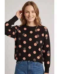Izabel London - Sparkle Spotty Print Relaxed Jumper - Lyst