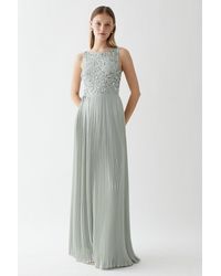 Coast - Embellished Top Pleat Skirt Bridesmaids Maxi Dress - Lyst