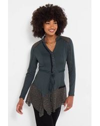 Joe Browns - Checked Panel Tunic Top With Lace Detail - Lyst