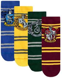 Harry Potter - Hogwarts Gryffindor Slytherin Hufflepuff And Ravenclaw Socks 4 Pack - Lyst
