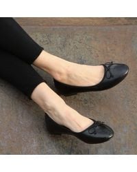 LARANGE - Nude Pu Woven Slip On Flats Ballerina Shoes Strap Mary Jane - Lyst