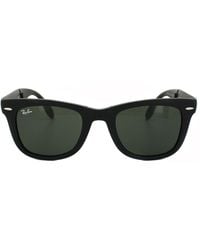 Ray-Ban - Rectangle Matt Folding Wayfarer 4105 Sunglasses - Lyst