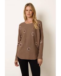 Blue Vanilla - Long Sleeve Round Neck Jumper - Lyst