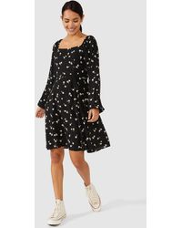 Red Herring - Daisy Print Easy Fit & Flare Dress - Lyst