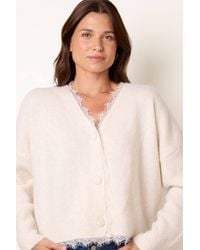 Blue Vanilla - Long Sleeve Button Up V-Neck Cardigan - Lyst