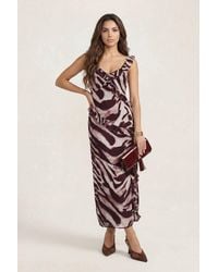 Urban Bliss - Animal Ruffle Maxi Dress - Lyst