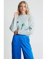 Native Youth - Yin & Yang Chunky Crew Neck Long Sleeve Knitted Jumper - Lyst