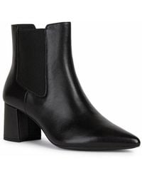 Geox - 'D Bigliana A' Leather Ankle Boots - Lyst
