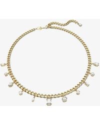 Swarovski - Dextera Mixed Cuts Tone Plated Necklace 5663338 - Lyst