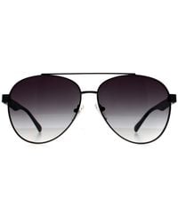Kenneth Cole - Aviator Shiny Gunmetal Smoke Gradient Kc1394 - Lyst