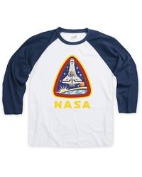 NASA - Lift Off Baseball T-shirt Crew Neck 3/4 Sleeve Tee - Lyst